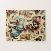 Niedliches Chihuahua-Welpenbild Puzzle (Horizontal)