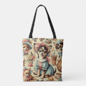 Niedliches Chihuahua-Welpenbild Tasche (Rückseite)