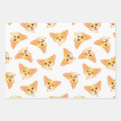 Niedliches Chihuahua Wrapping Paper Flat Sheet Set Geschenkpapier Set (Vorderseite 2)