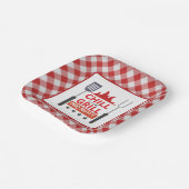 Niedliches Chill Grill GRILLEN Party Pappteller (Gewinkelt)