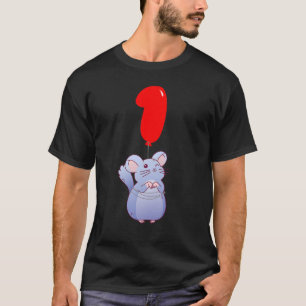 Niedliches Chinchilla 1. Geburtstag Kinder Ballon T-Shirt
