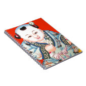 Niedliches Chinesisch lachen Viel Glück Buddha auf Notizblock (Rechte Seite)