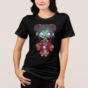 Niedliches Chinesisch Tri-Blend Shirt