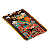 Niedliches chinesisches Neujahr Dragon Origami FPM Magnet (Rechte Seite)
