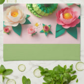 Niedliches chinesisches Neujahr Schlange 2025 KT1 Geschirrtuch (Gefaltet)