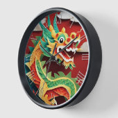 Niedliches chinesisches Neujahrdrache Zodiac Birth Uhr (Winkel)