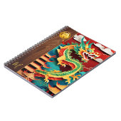 Niedliches chinesisches Neujahrdrachen Notizblock (Linke Seite)