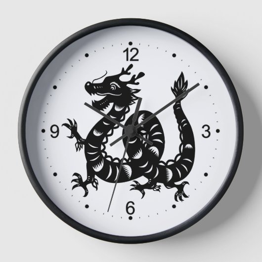 Niedliches chinesisches Neujahrsdrache Zodiac Birt Uhr (Vorderseite)