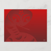 Niedliches chinesisches Neujahrsschlange 2025 VHPc Feiertagspostkarte (Rückseite)