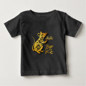 Niedliches chinesisches New Year Rattenbaby T-Shir Baby T-shirt (Vorderseite)