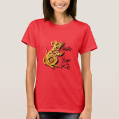Niedliches chinesisches New Year Rattenfrauen-T-Sh T-Shirt (Vorderseite)