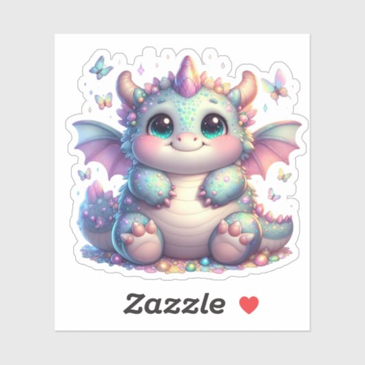 Niedliches Chonky Fantasy Beast Aufkleber (Blatt)