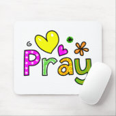 Niedliches christliches beten Gruß-Text-Ausdruck Mousepad (Mit Mouse)