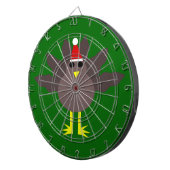 Niedliches Christmas Turkey Dart Board Dartscheibe (Vorderseite rechts)