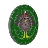 Niedliches Christmas Turkey Dart Board Dartscheibe (Vorderseite Links)