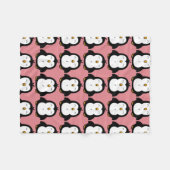 Niedliches Chubby Penguin-Bild-Muster Fleecedecke (Vorderseite (Horizontal))