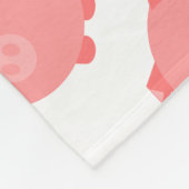 Niedliches Chubby Schwein Fleecedecke (Ecke)
