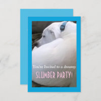 Niedliches Chubby White Sleeping Puppy Doppy Slumb