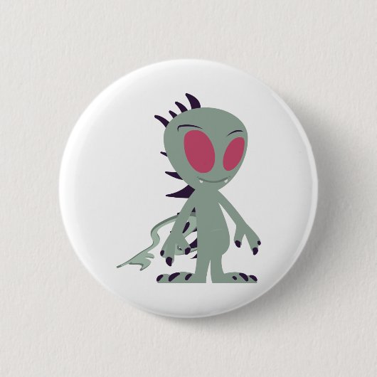Niedliches Chupacabra Button (Vorderseite)