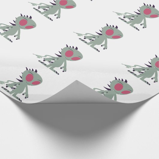 Niedliches Chupacabra Geschenkpapier (Ecke)