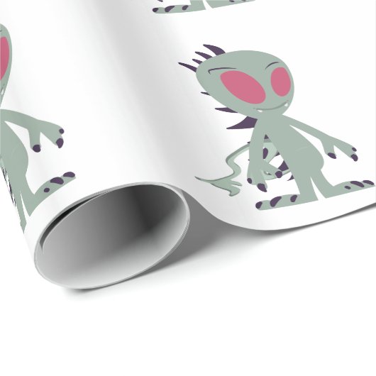 Niedliches Chupacabra Geschenkpapier (Rolleneckpunkt)