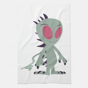 Niedliches Chupacabra Geschirrtuch