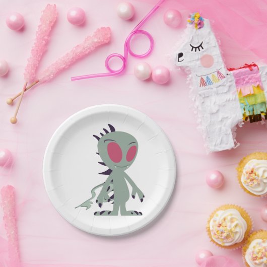 Niedliches Chupacabra Pappteller (Party)