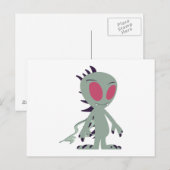 Niedliches Chupacabra Postkarte (Vorne/Hinten)