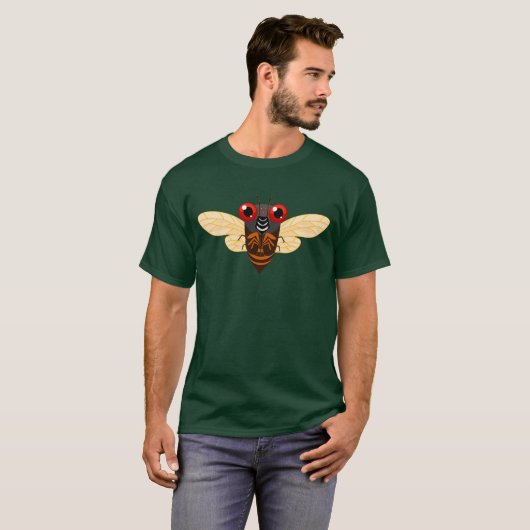 Niedliches Cicada-Hemd T-Shirt (Vorne ganz)