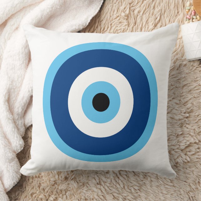 Niedliches Circle Blue und Lila Muster Kissen (Decke)