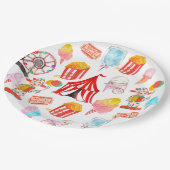 Niedliches Circus Festival Kinder Party Pappteller (Schrägansicht)