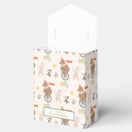 Niedliches Circus Geschenkschachtel (Geöffnet)