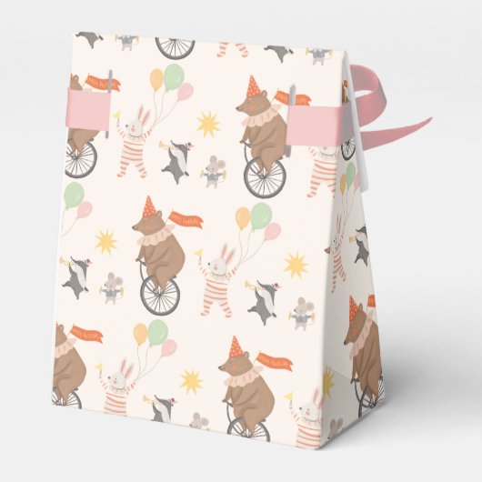 Niedliches Circus Geschenkschachtel (Rückseite)