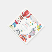 Niedliches Circus Kindergeburtstag Party Serviette (Ecke)