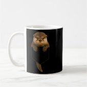 Niedliches Cket Funny für Männer Frauen Kid Otter Kaffeetasse (Links)