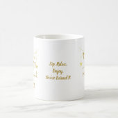 Niedliches Classic Gold Script Funny Retirement-Ge Kaffeetasse (Mittel)