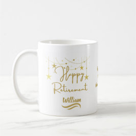 Niedliches Classic Gold Script Funny Retirement-Ge Kaffeetasse