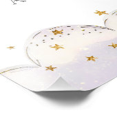 Niedliches Cloud Star Baby Dusche Willkommenspende Fotodruck (Ecke)