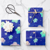 Niedliches Cloud Wrapping Paper Geschenkpapier Set