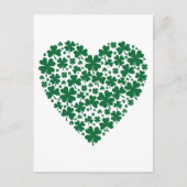 Niedliches Clover Kleeblatt Herts St. Patrick's Da Postkarte (Vorderseite)