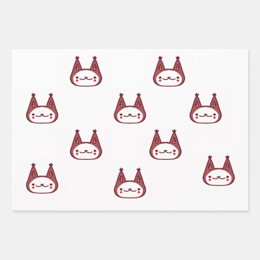 Niedliches Clown Cat Geschenkpapier (Vorderseite 3)