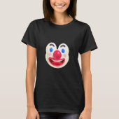 Niedliches Clowngesicht verschleiert seltsames Wit T-Shirt (Vorderseite)