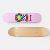 Niedliches Clownrosa Skateboard (Horizontal)