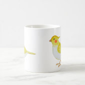 Niedliches Cockatiel-Geschenk Gelbweiße Budgie Par Kaffeetasse (Mittel)
