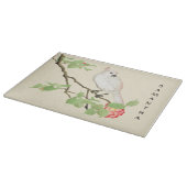 Niedliches Cockatoo Kamelien-Glasschneidebrett Schneidebrett (Ecke)