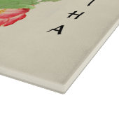 Niedliches Cockatoo Kamelien-Glasschneidebrett Schneidebrett (Ecke)