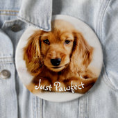 Niedliches Cockerspaniel-HundeAbzeichen/-Button Button (Beispiel)