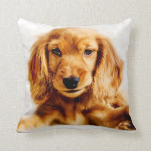 Niedliches Cockerspaniel-Welpen-Kissen Kissen