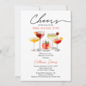 Niedliches Cocktail Brautparty Party Einladung (Vorderseite)