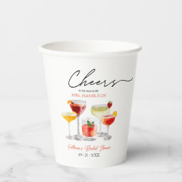 Niedliches Cocktail Brautparty Party Pappbecher